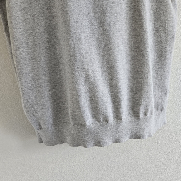 REISS Short Sleeve Popover Polo Shirt Casual Golf size XXL in Gray Color - Picture 5 of 15